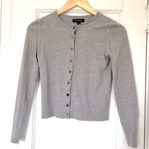 Banana republic gray merino wool cardigan